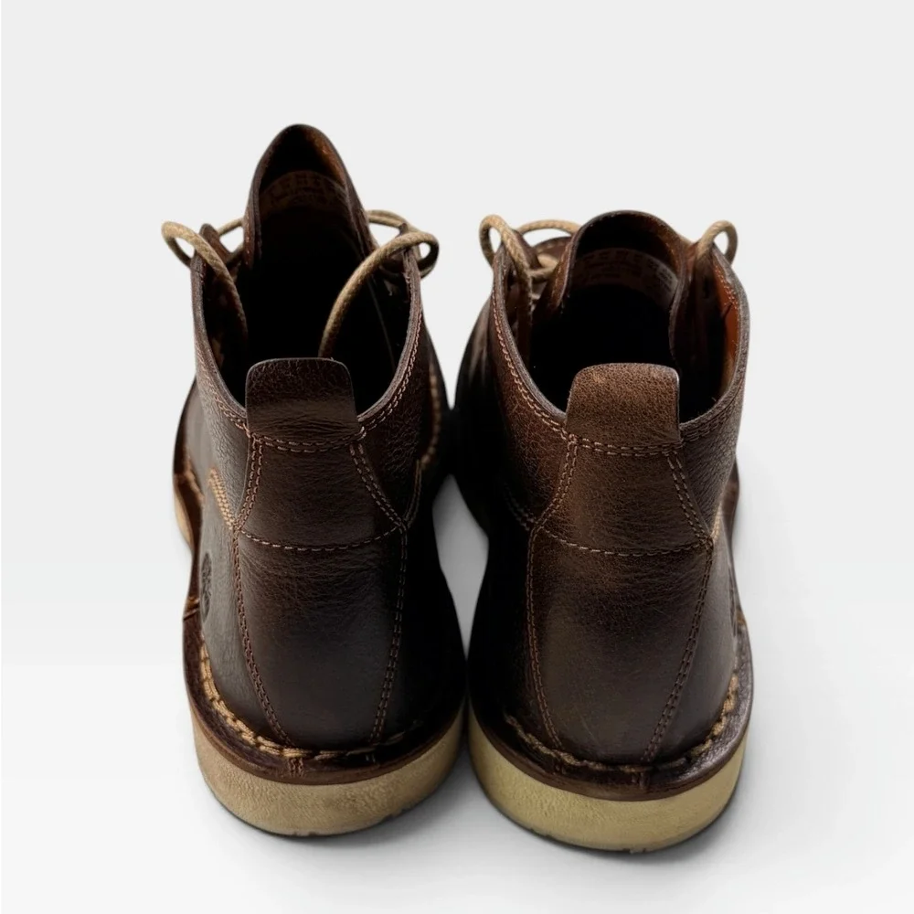 Timberland Westmore Mid Lace Chukka Boot Mens 8 Brown Leather TB0A1JTW245 NEW